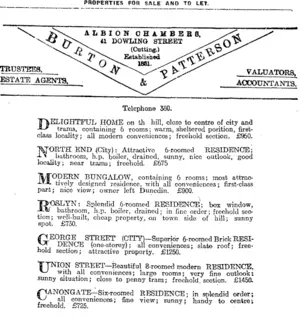 Page 13 Advertisements Column 4 (Otago Daily Times 22-2-1919)