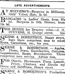 Page 9 Advertisements Column 8 (Otago Daily Times 5-6-1919)