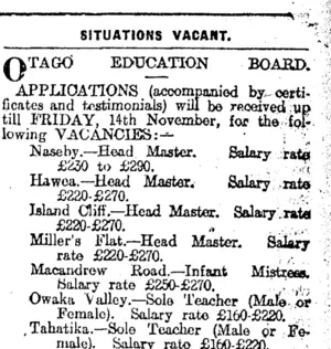 Page 11 Advertisements Column 8 (Otago Daily Times 8-11-1919)