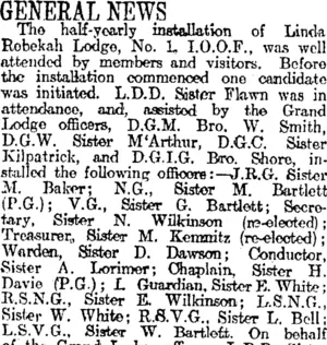 GENERAL NEWS (Otago Daily Times 21-1-1920)