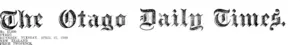 Masthead (Otago Daily Times 27-4-1920)