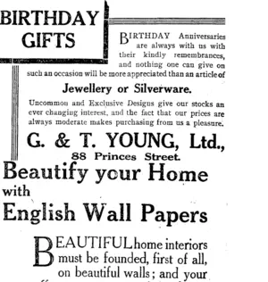 Page 3 Advertisements Column 4 (Otago Daily Times 16-7-1920)