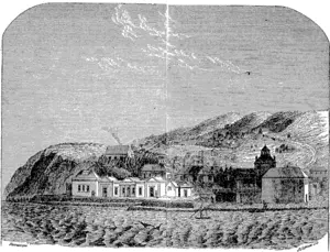 DUNEDIN COURT-HOUSE AND GAOL. (Otago Witness, 07 May 1864)