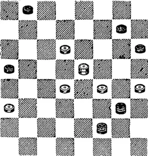 WHITK.  White to play and draw. (Otago Witness, 11 January 1879)