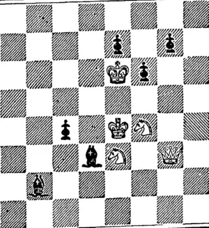 WHITE.  While to play and mate in three moves. (Otago Witness, 15 February 1879)
