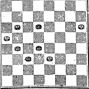 Black to move and, win; (Otago Witness, 23 August 1884)