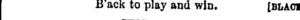 J Back to play and win. [blaot (Otago Witness, 27 September 1884)