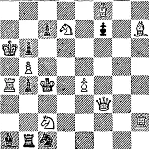 White.]  White t» play and mate in two moves. (Otago Witness, 13 August 1886)