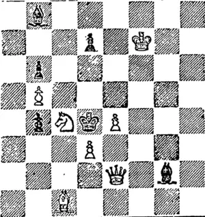Black.]  [White.]  White to play and mate in three moves. (Otago Witness, 23 November 1888)