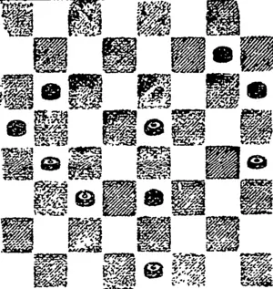White.]  Black to move and win. (Otago Witness, 23 November 1888)