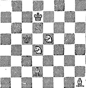 White.]  White to play and mate iv three moves. (Otago Witness, 11 May 1893)
