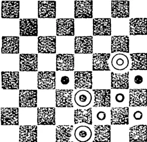 Black.]  [Whit*\]  White to play and win. (Otago Witness, 30 November 1893)