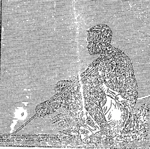 Figure 4.—Malay obtaining Fire, (Otago Witness, 06 September 1894)