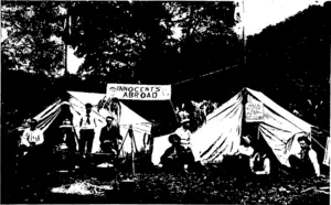 J. Lawson, photo. CAMP LIFE AT WAIPORI RIVER, EASTER, 1903 (Otago Witness, 05 August 1903)