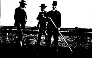 THE PLOUGHING JUDGES, MESSRS CLARK, FLEMING, AND YOUNGER. (Otago Witness, 12 August 1903)