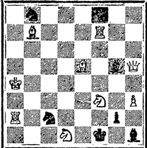 Black G piece 3.  White 9 pieces.  Black 2 pieces. (Otago Witness, 26 August 1903)