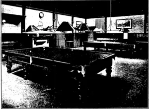 THE BILLIARD ROOM OF A LEADING CLUB IN NEW ZEALAND : TWO OF ALCOCK'S FAMOUS TABLES (Otago Witness, 02 September 1903)