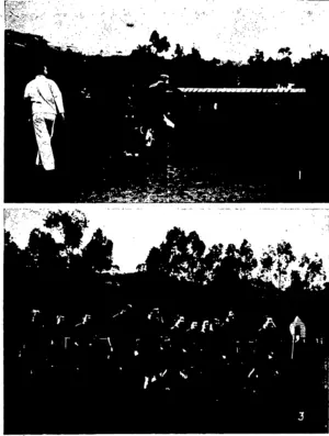 GEORGE STREET SCHOOL BUILDINGS  (1) M'KAY KICKS A NEAT GOAL FOR OTAGO  (3) THE SOUTHLAND TEAM GOING ON THE FIELD. (Otago Witness, 02 September 1903)