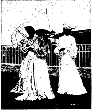 A FAIR TRIO ON THE LAWN (Otago Witness, 18 November 1903)