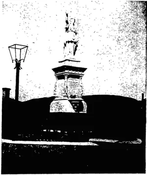 A PINEAPPLE—A FREAK OF NATURE. —Guy, photo.  MONUMENT AT PALMERSTON IN MEMORY OF OUR BOYS WHO FELL IN THE LATE BOER WAR. (Otago Witness, 25 November 1903)