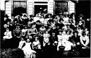 OPENING OF THE CLINTON BOWLING SEASON: AFTERNOON TEA FOR THE LADIE&  (Photos, by Mx» Hunt, Clinton.) (Otago Witness, 25 November 1903)