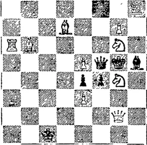 White 11 pieces.  Black 5 pieces. (Otago Witness, 23 December 1903)