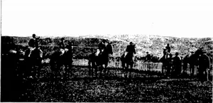 THE START OF THE FORBURY HANDICAP. (Otago Witness, 27 April 1904)