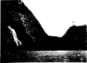 1) Entrance to Milford Sound—Fog on the coast; (2) Milford Sound, showing Pembroke; (3) Facile Harbour, Dusky Sound; (4) Milford Sound; (5) Group showing members of the party, and crew of the schooner; (6) The  auxiliary schooner Emma Simms, which conveyed the party to tEe Sounds; (7) Captain J. Grubb; (8) Another snapshot of the Emma Simms; (9) Homeward bound. (Otago Witness, 27 April 1904)