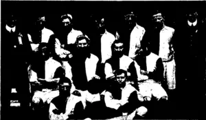 OTAGO ASSOCIATION FOOTBALL TEAM WHICH DEFEATED SOUTHLAND. (Photos by Phillips Bros.) SOUTHLAND ASSOCIATION FOOTBALL TEAM.  Back Row: G-. L. Bagrie (secretary S.F.A.), A. Knowles, G. Robertson, V. Evans, A. M'Huicheon, W. Back Row: D. Hamilton, G. Mitchell, D. M. Adams, Win. Macgregor, G. Walton, R. H. M'Leod. Front  Lambert, R. Marshall. Middle Row. J. Clyde. T. Ashton (captain), R. Aspinall, W. Beeby. In Front: Row: T. Sim, J. N. Gallan, P. M'Kenzie (captain), T. Stevenson, J. Darragh.  W. Martin, J. Grant. (Otago Witness, 02 September 1908)