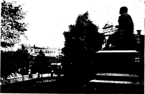 THE ROBERT BURNS STATUE, AT THE UPPER END OF THE OCTAGON. (Otago Witness, 02 September 1908)