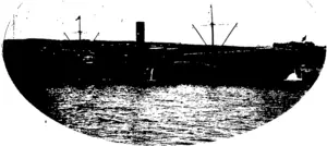 THE AMERICAN TRAMP STEPHANOTIS LEAVING VICTORIA WHARF.  DUNEDIN, FOR AUSTRALIA. (Otago Witness, 02 September 1908)