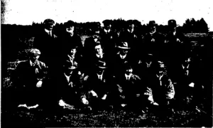 GROUP OF OFFICIALS OF THE WAIMATE COUNTY PLOUGHING  MATCH ASSOCIATION. (Otago Witness, 22 September 1909)