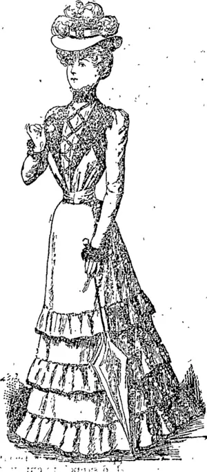 BLUE AND-WHITE FOULARD . '~. . .DRESS. (Auckland Star, 20 January 1900)