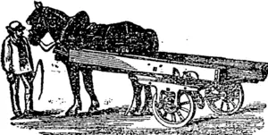 THE MACHINE ARRANGED FOR PASSING GATES. (Clutha Leader, 31 October 1879)