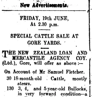 Page 4 Advertisements Column 1 (Clutha Leader 19-6-1903)