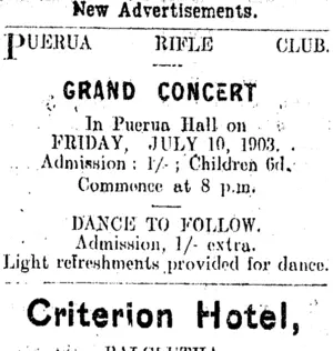 Page 4 Advertisements Column 5 (Clutha Leader 10-7-1903)