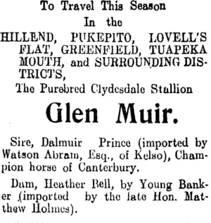 Page 2 Advertisements Column 4 (Clutha Leader 28-11-1905)