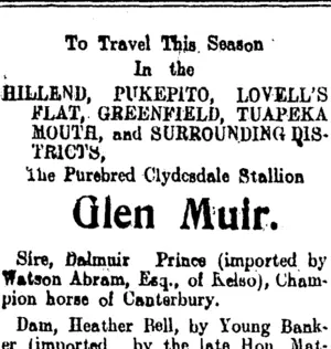 Page 3 Advertisements Column 2 (Clutha Leader 15-12-1905)