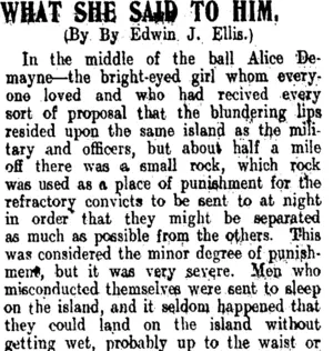 WHAT SHE SAID TO HIM. (Clutha Leader 3-4-1906)