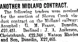ANOTHER MIDLAND CONTRACT. (Clutha Leader 23-8-1907)