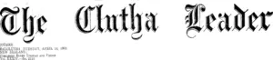 Masthead (Clutha Leader 14-4-1908)