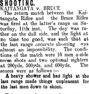 SHOOTING. (Clutha Leader 14-4-1908)