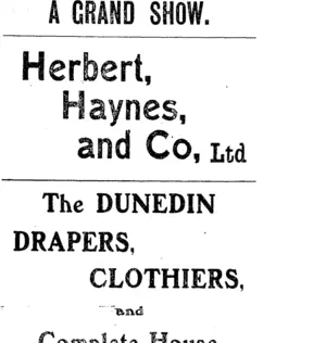 Page 2 Advertisements Column 2 (Clutha Leader 1-9-1908)