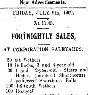 Page 4 Advertisements Column 2 (Clutha Leader 6-7-1909)