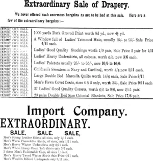 Page 4 Advertisements Column 2 (Clutha Leader 13-7-1909)