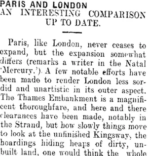 PARIS AND LONDON. (Clutha Leader 12-4-1910)