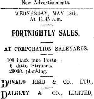 Page 4 Advertisements Column 1 (Clutha Leader 17-5-1910)