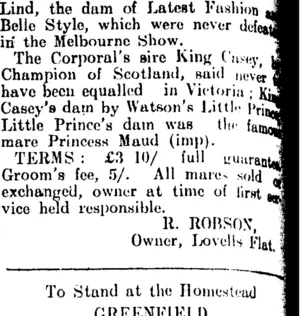 Page 2 Advertisements Column 5 (Clutha Leader 7-10-1910)