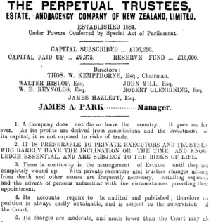 Page 6 Advertisements Column 3 (Clutha Leader 9-6-1911)