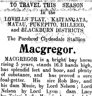 Page 3 Advertisements Column 3 (Clutha Leader 6-10-1911)